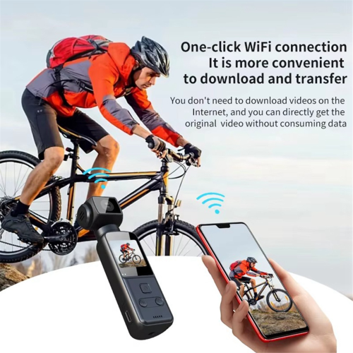 4K bodycamera met externe microfoon, digitale wifi-zakcamera 2