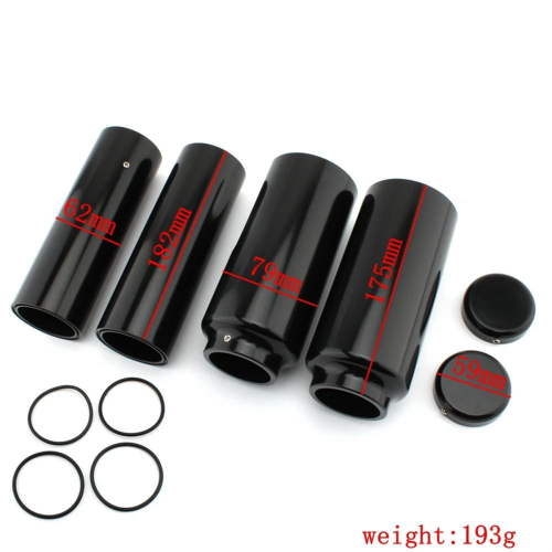 Motorcycle Upper Lower Fork Cover Tubes Caps Kits for 2