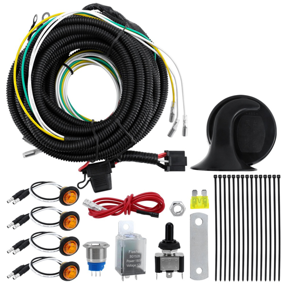 Universal Utv Turn Signal Kit With Led Blinker Wide For Amber 4853951183836