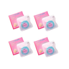 Cocofloss v?vet tandtr?d Tandl?gedesignet mundpleje Jordb?rduft vokset Ekspanderende b?rnevenligt tr?dtr?d med kokosolie 4 spoler (33 yd hver)