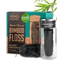 Naturlig trkul Bambus tandtrd Bambus tandtrd Organisk tandtrd trkulstrd Eco Floss Pfas Gratis tandtrd Genanvendelig tandtrd Naturlig tand