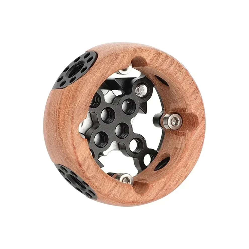 Round Camera Wooden Handgrip For Rosette M6 Thread Mount 4853951186073