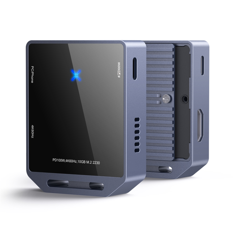 Custodia Ssd M.2 Nvme/Sata 2230 Con Ventola Di Raffreddamento Usb 3.2 Gen 2