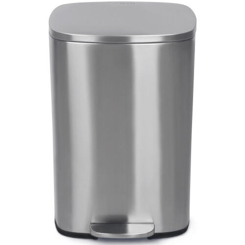 NETTA NETTA 50L Pedal Bin - Brushed Stainless Steel