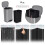 NETTA NETTA 50L Pedal Bin - Brushed Stainless Steel 6