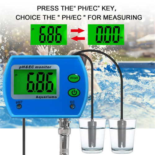 Ηλεκτρονικός μετρητής PH /EC Οξύμετρο 2 σε 1 PH EC Μετρητής EU Plug 2