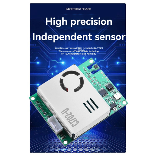 1PC CJ-702-U Multi-in-One Sensor Module CO2/PM2.5/CH2O/TVOC 2