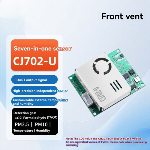 1PC CJ-702-U Multi-in-One Sensor Module CO2/PM2.5/CH2O/TVOC 1