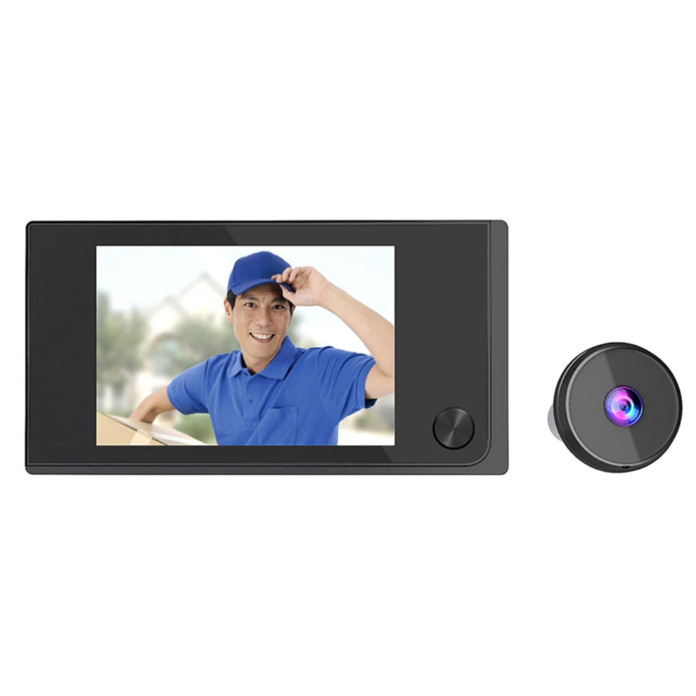 3.5In Digital Door Viewer Peephole Camera 120Wide-Angle Lcd A 4853951187865