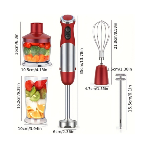 Handheld Kitchen Blender 1000W 5-in-1 Hand Blender UK Plug 1