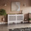 Vida Designs (Medium) Radiator Cover Shelf Vertical Slats - White FSC 1