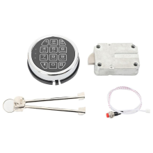 Náhradný elektronický bezpečnostný zámok so solenoidovým zámkom a 2 prepínacími kľúčmi