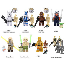 (8PCS Star Wars - B) 24PCS Star Wars Darth Clone Ray Minifigures Building Block Toy Collection Fit Lego