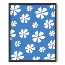 HAUS AND HUES Gnseblmchen-Wandkunst  blaue Wandkunst, Blumenbild, Wanddekoration, blaue Blumenwand, Gnseblmchen-Gemlde, Blumenkunst, blaue Wand