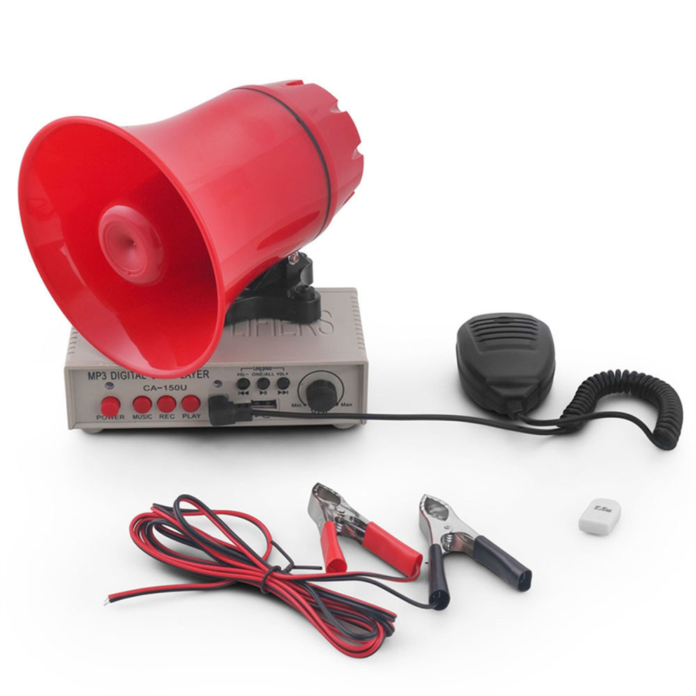 Car Warning Alarm Police Siren Horn Speaker With Amplifiers 4853951199134