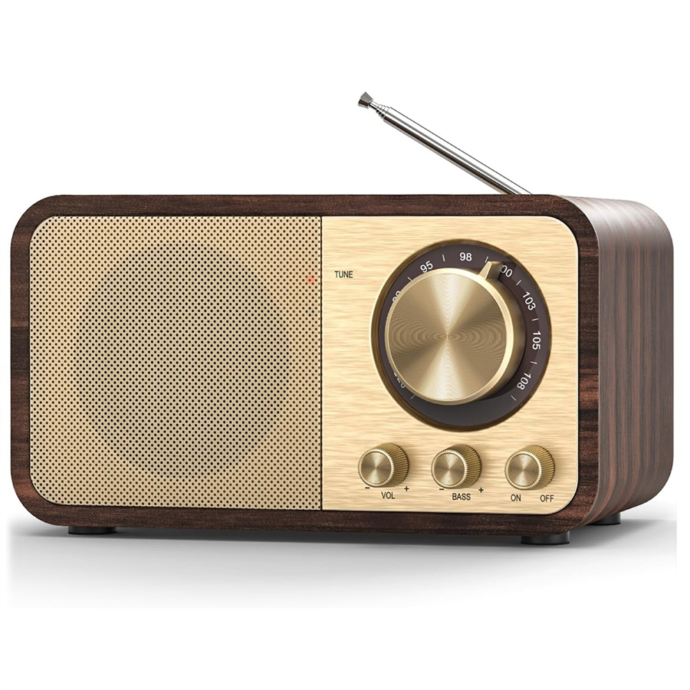 Radio Fm Con Ricezione, Radio A Transistor Bluetooth Con Altoparlante Da 5 W