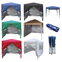 (Black) MCC Pop-up Gazebo 2m x 2m With Sides