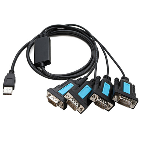 Câble USB vers RS232 4 ports - Câble série DB9 9 broches 232 2