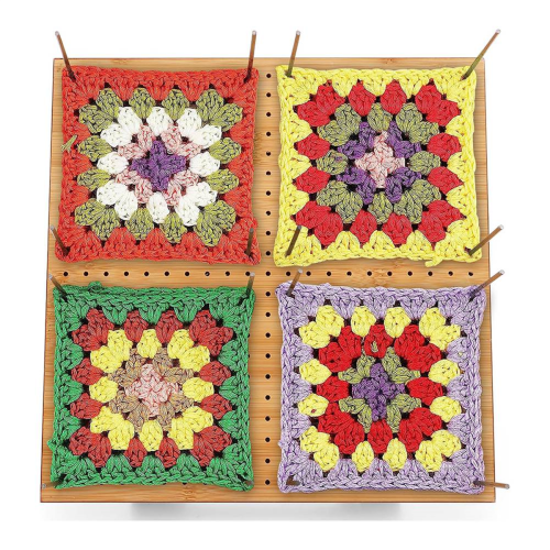 11.4 inch Crochet Blocking Board with 20 Pins/Pegs, Blocking Board 1