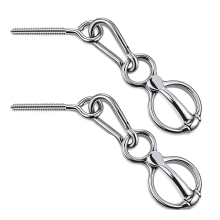 2Sets Horse Tie Ring,Horse Tack and Supplies Horse Training Equipment
