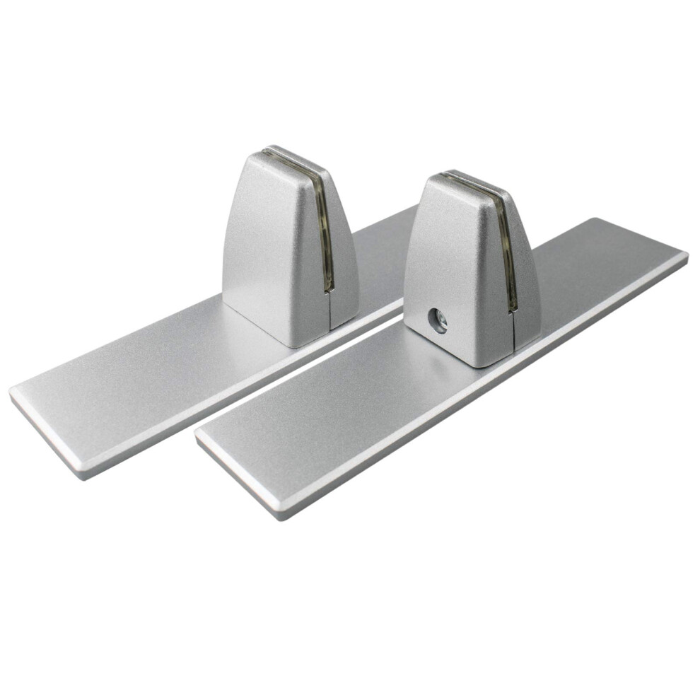 Lot de 2 pinces de support pour    cran anti-   ternuements, avec base stable et autoportante, pince amovible pour cloison de bureau en acrylique tra
