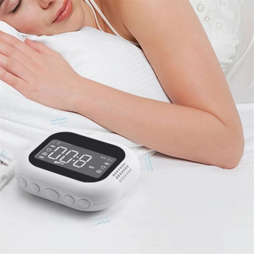 LED Display Vibration Alarm Clock Rechargeable White Noise 1