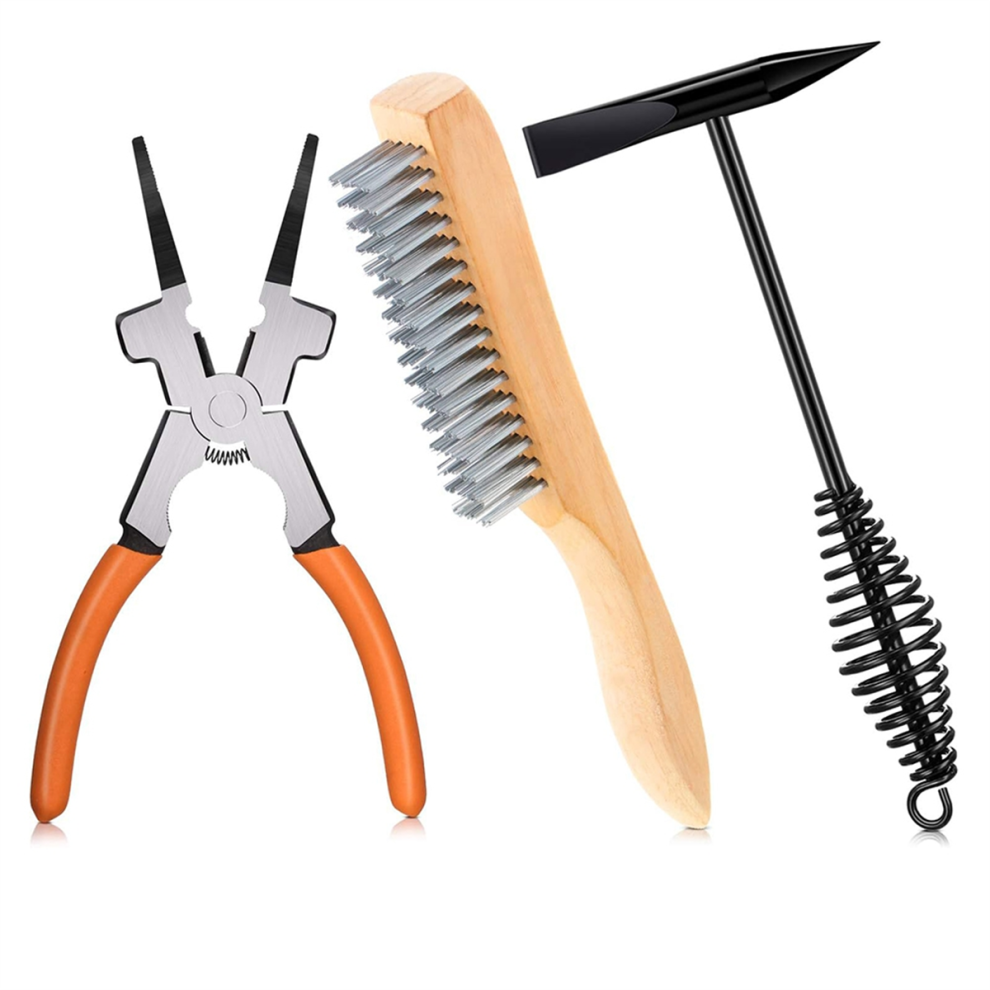 10Inch Scratch Wire Brush Slag Removal Tool,8Inch Welding Plier Plier 4853951109034