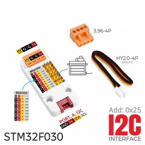 Voor 8-kanaals servodriverunit STM32F030-controller 1