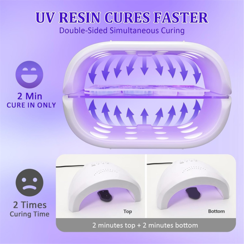Luz UV para resina, luz UV lateral com lanterna UV 2