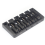 5-String Bass Bridge Body Bottom Through String Spacing Silver 3