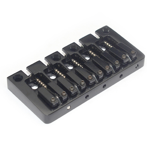 5-String Bass Bridge Body Bottom Through String Spacing Silver 2