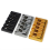 5-String Bass Bridge Body Bottom Through String Spacing Silver 2