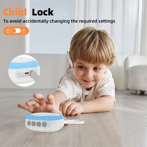 White Noise Machine with 14 White Noise Adjustable,Night Light White 2