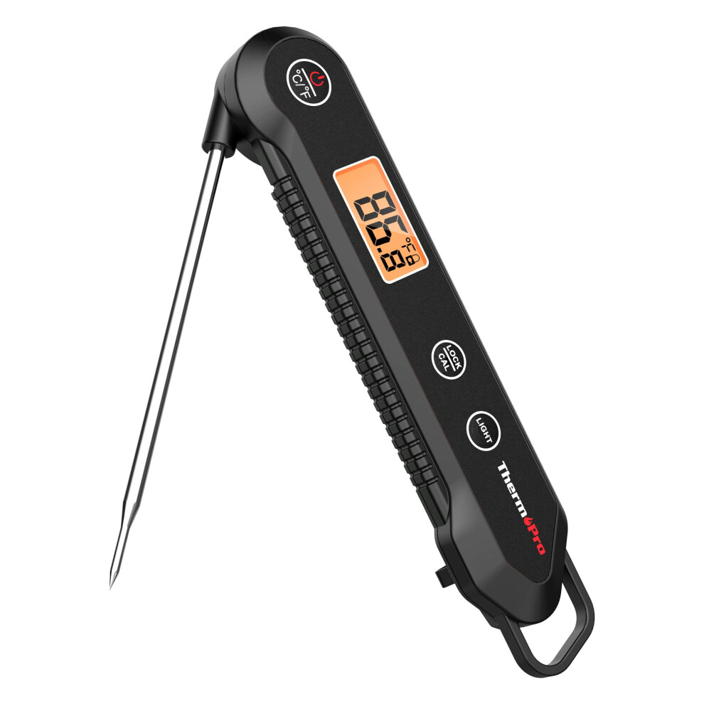 Thermopro Digital Instant Read Meat Thermometer For Grilling Waterproof Kitchen Food Thermometer With Calibration & Backlight Smoker Oil Fry Candy The