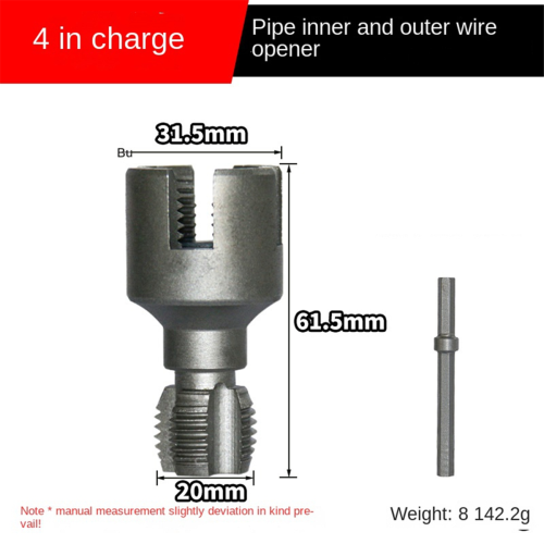DN15 DN20 Pipe Threading Tool Hex Shank Die Internal External Threads 1