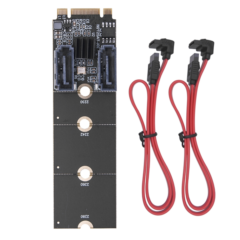 M2 Nvme To Sata3.0 Adapter Pcie Nvme To Dual Sata 3.0 Expansion Card 4853951115585