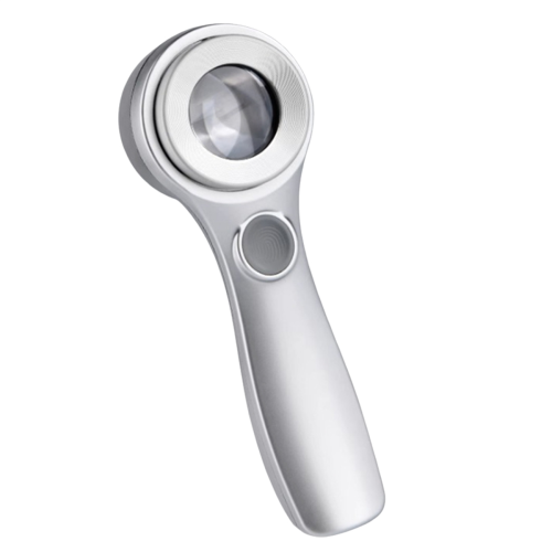 60X Handheld Magnifying Glass Uv Light Rechargeable Led Illuminated