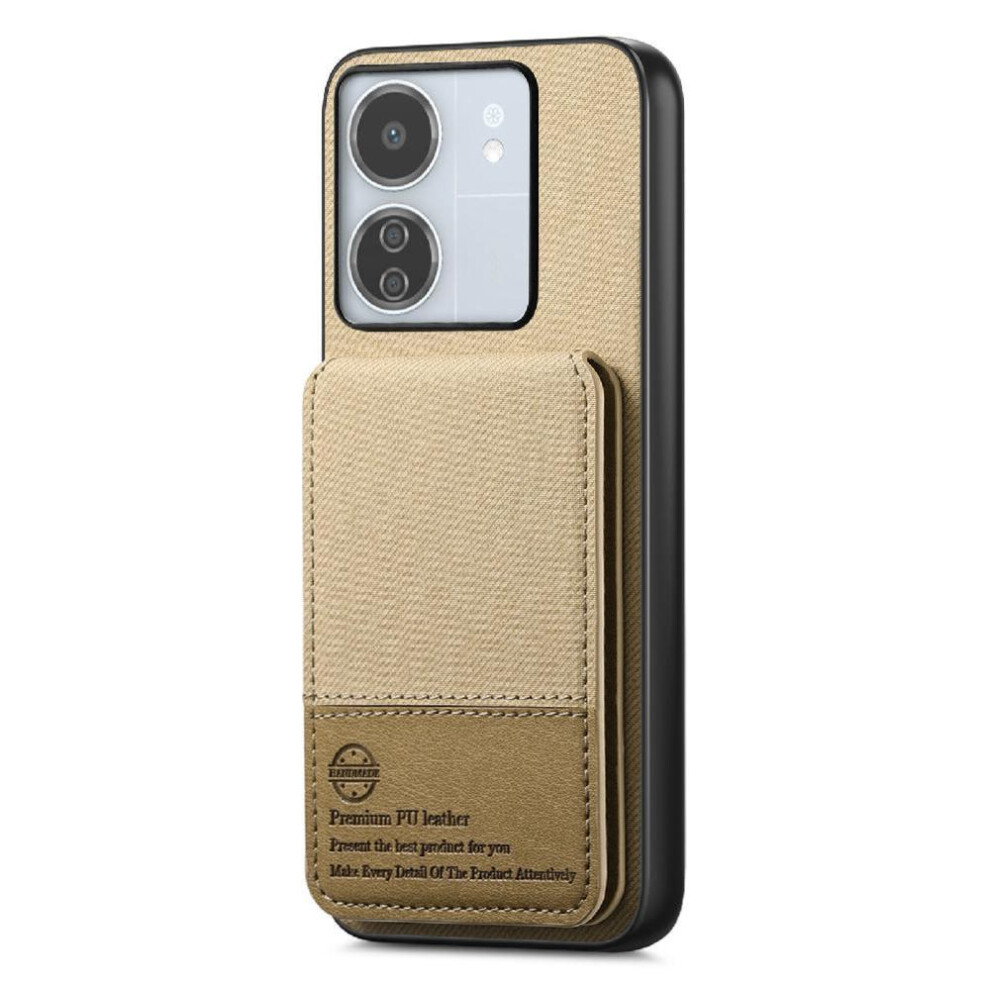 (Yellow) Case For Xiaomi Redmi 13C Wallet Rfid Blocking Leather Case Shockproof Yellow 764563521913