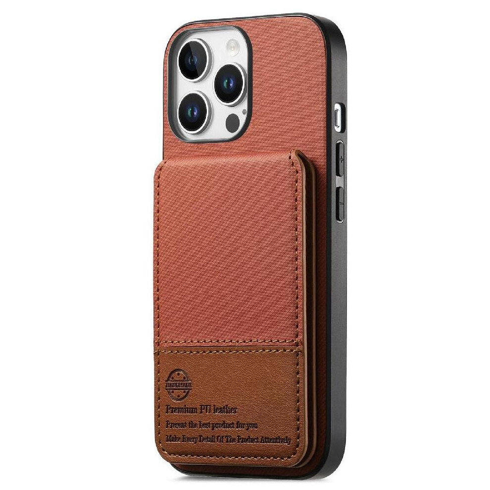 Photos - Case  Compatible with iphone 13 Pro  Wallet Rfid Blocking Shockproof Leather (Brown)