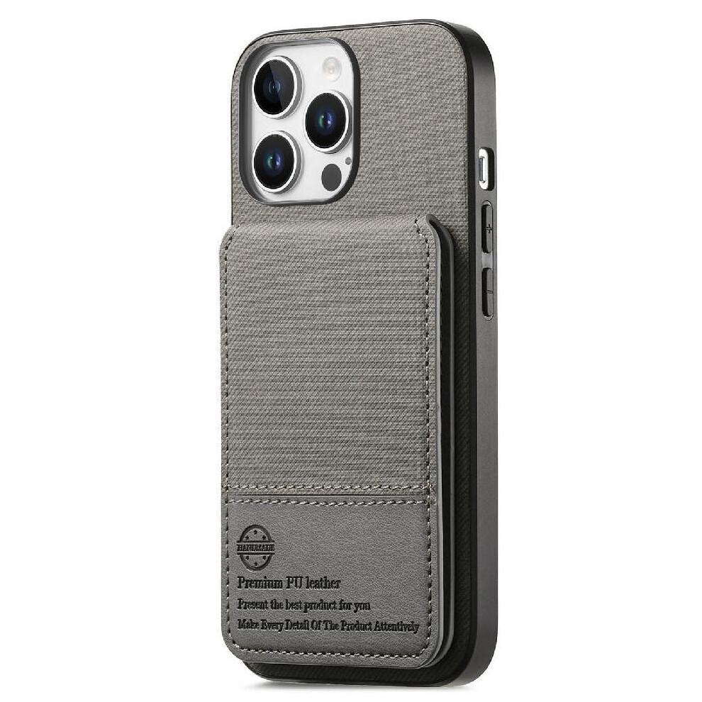 ( ) Compatible With Iphone 14 Pro Case Wallet Leather Case Shockproof Rfid Blocking Gray 764563522286