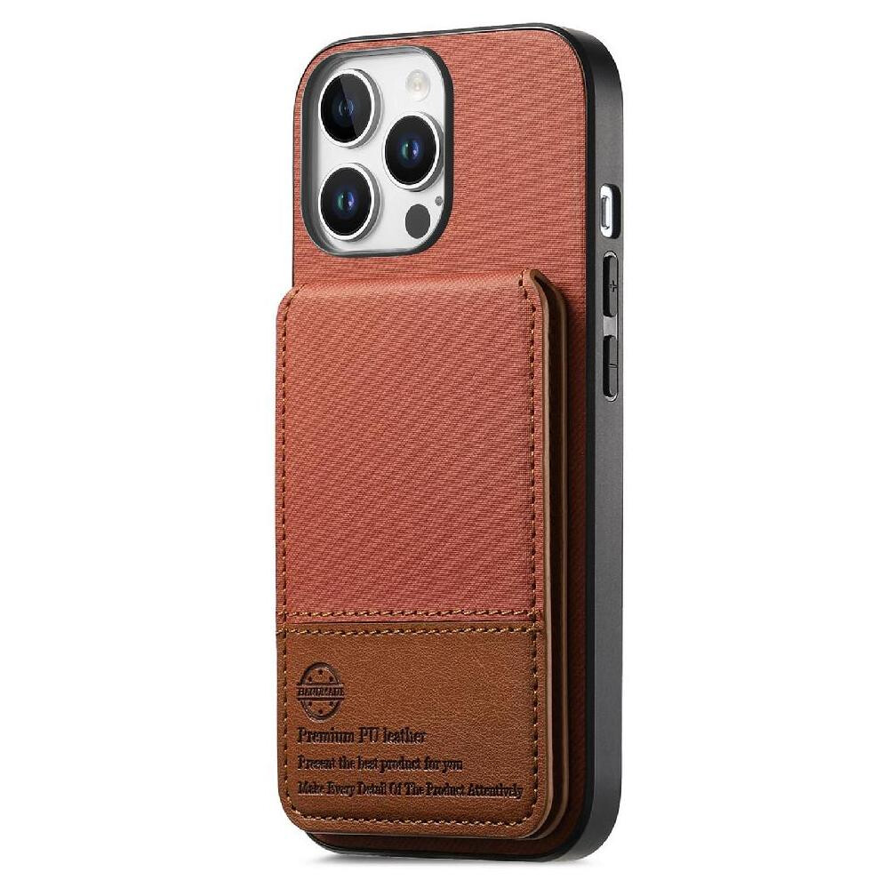Photos - Case  Compatible with iphone 15 Pro Max  Leather  Shockproof Rfid Blocking Wallet(Brown)