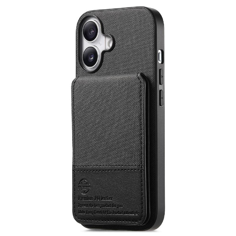 (Black) Compatible With Iphone 16 Case Wallet Leather Case Rfid Blocking Shockproof Black 764563522743