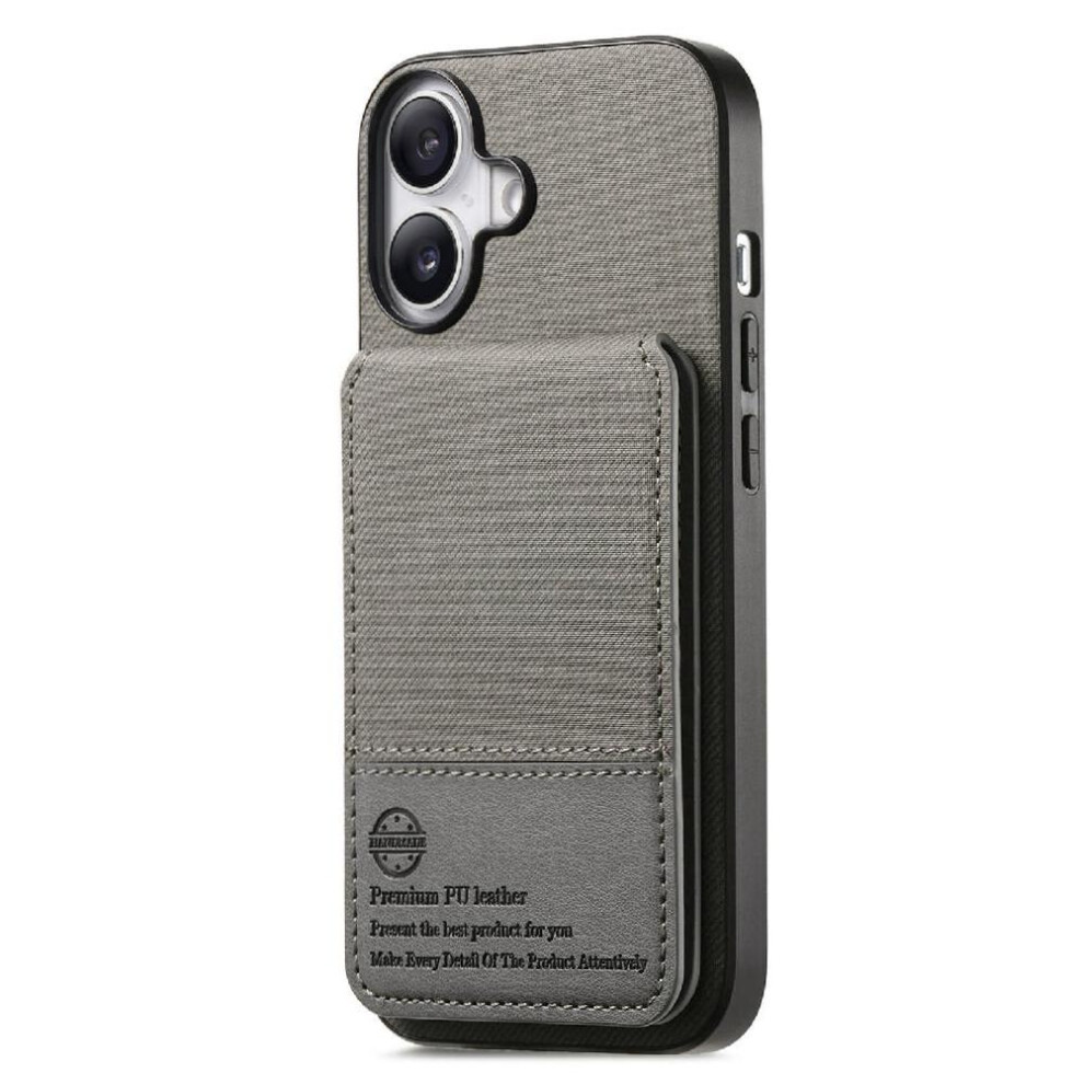 ( ) Compatible With Iphone 16 Case Wallet Leather Case Rfid Blocking Shockproof Gray 764563522774