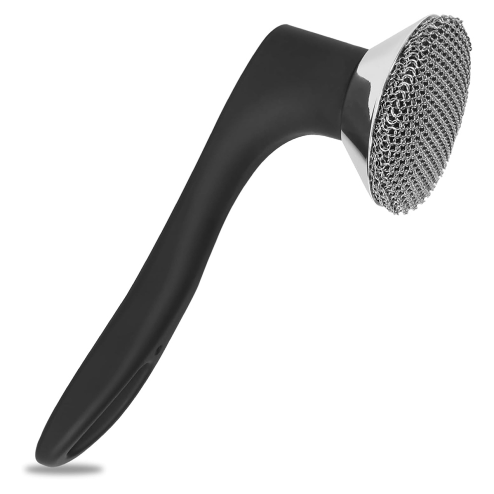 Gietijzeren Scrubber, Kettingscrubber Met Siliconen Handvat-image