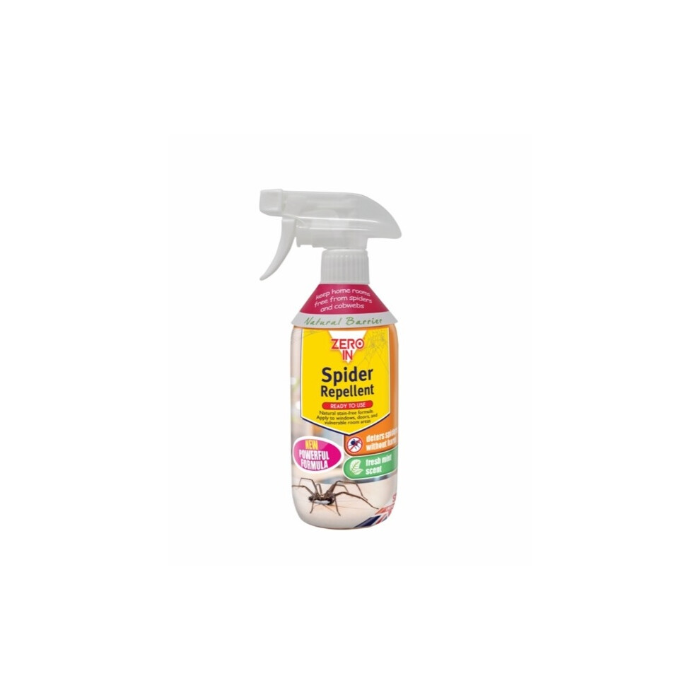 Stv Zero In Spider Repellent Spray Ready To Use Deterrent Fresh Mint 500Ml