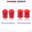 1-1303 & 1-1304 Front Rear Polyurethane Bump Stops Kit for 6