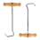 2pack Boot Hooks and Puller for Cowboy Boots, Wood Handles 1