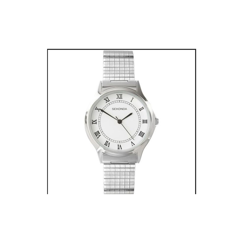 Sekonda Ladies Fashion White & Rose Gold Rubber Strap Watch 4742