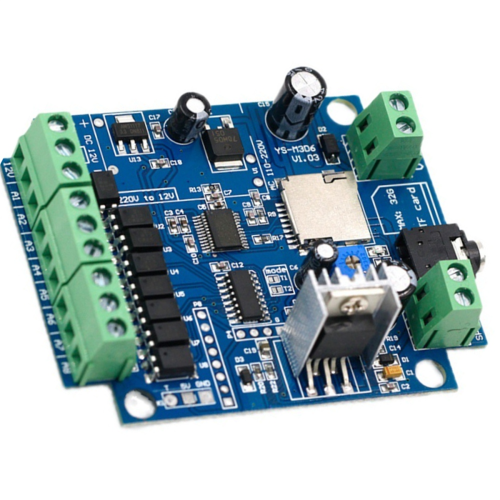 DC 12V MP3 Voice Player Module with Power Amplifier, Alarm Prompter 2