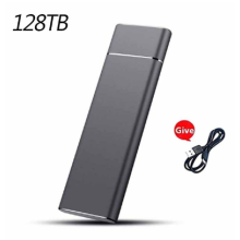 (Zwart 128TB) Snelle 2TB 4TB 16TB SSD draagbare externe solid state harde schijf USB 3.1-interface mobiele